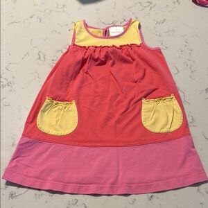 Hanna Andersson Colorblock Dress 3T
